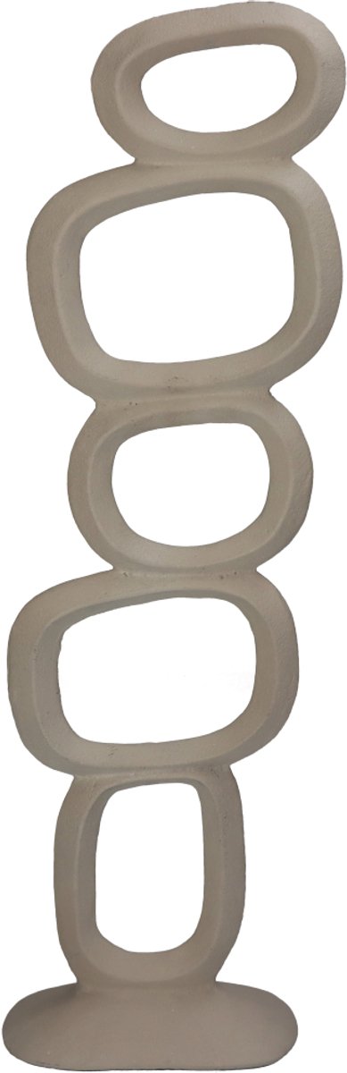 Ornamento collezione HD avorio organico 15x7x47cm