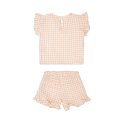 Cuadrícula del atardecer | Naranja de chicas blancas
