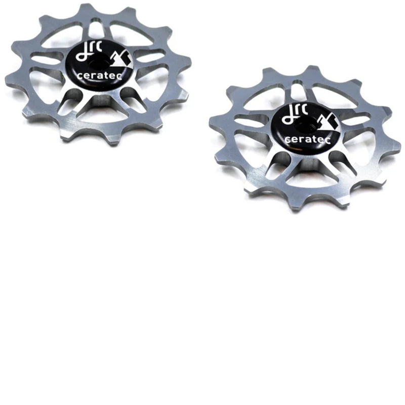 Jrc - set ruote deragliatore ceramico sram force, rosso, rival axs 12t gunmetal