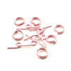 Vaessen creative • chiusura a ginocchiera in alluminio deco 6 pezzi rosa
