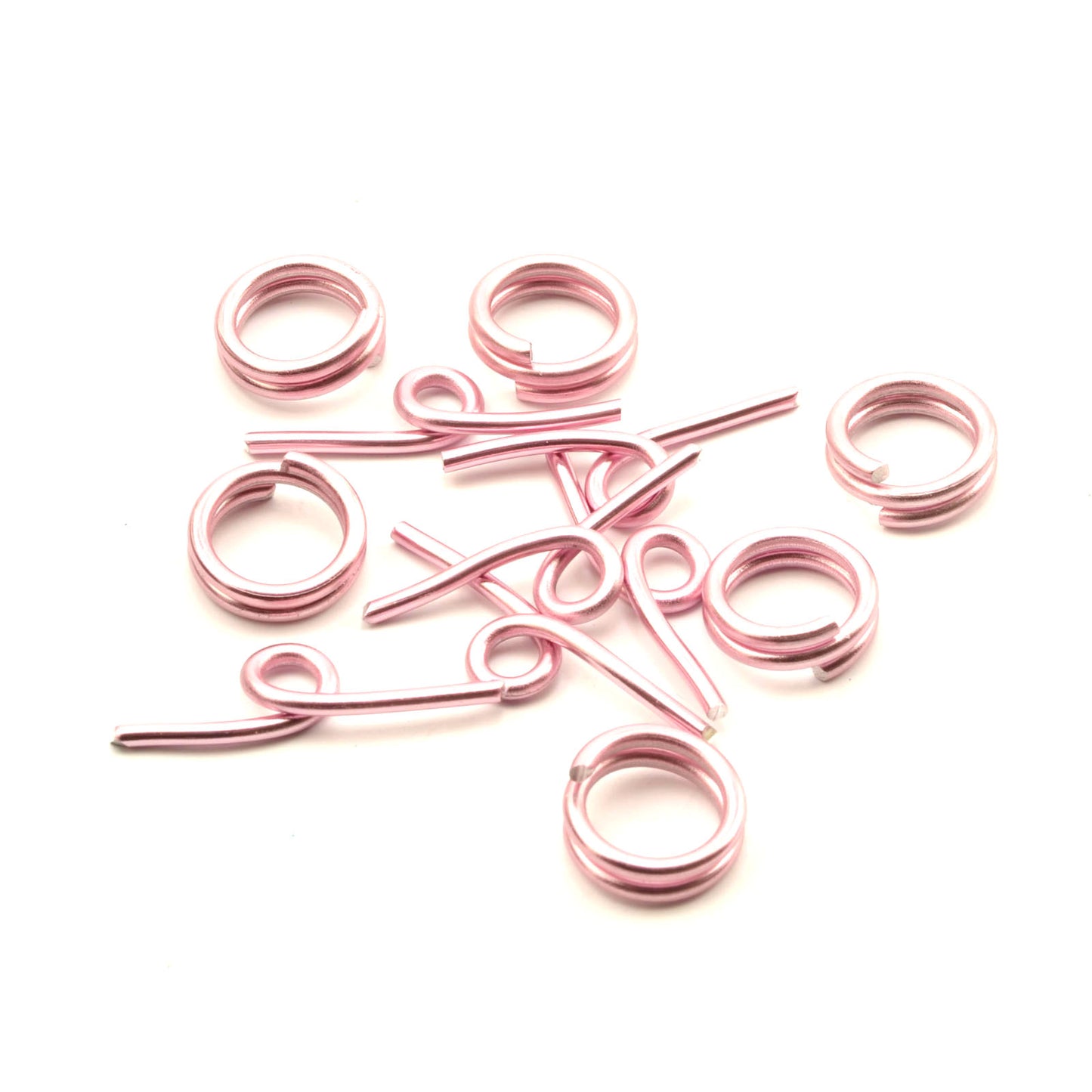 Vaessen creative • chiusura a ginocchiera in alluminio deco 6 pezzi rosa