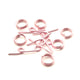 Vaessen creative • alu deco toggle clasp 6pcs rose