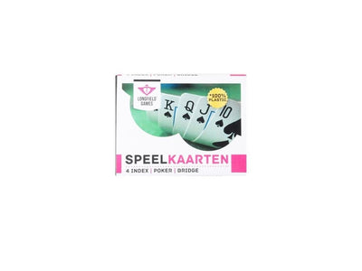 Longfield speelkaarten 100% plastic, 2 sets in kunststof doos poker bridge