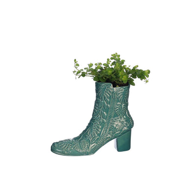 Ideas 4 seasons vaas bootie petrol ø7x22x19cm