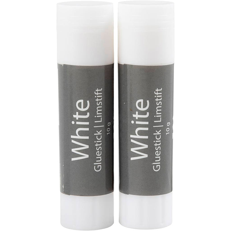 Colla stick bianca Creativ Company, rotonda, 10 gr, 2 pezzi 1 scatola