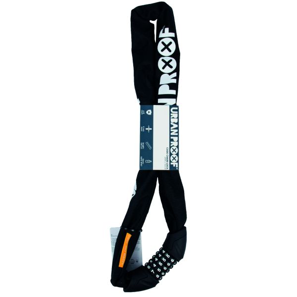 Blocco della catena urbana con codice numero 8mm*100 cm nero