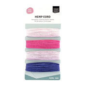 Vaessen creative • henneptouw assortiment 4x10m paars roze - afbeelding 1