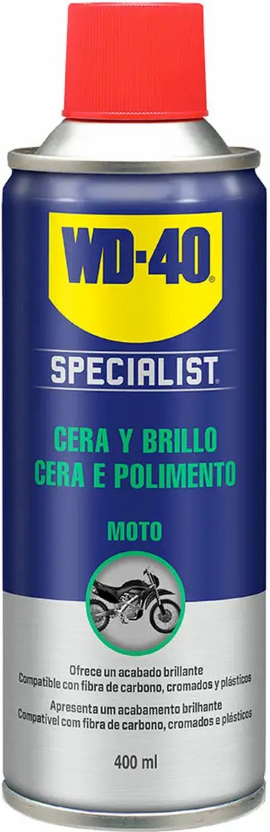 WD-40 motorcycle polisher was 400 ml