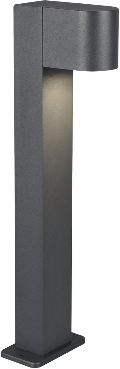 Trio roya - poste de iluminación - antracita - excl. 1x gu10 4,9w - iluminación exterior - ip44