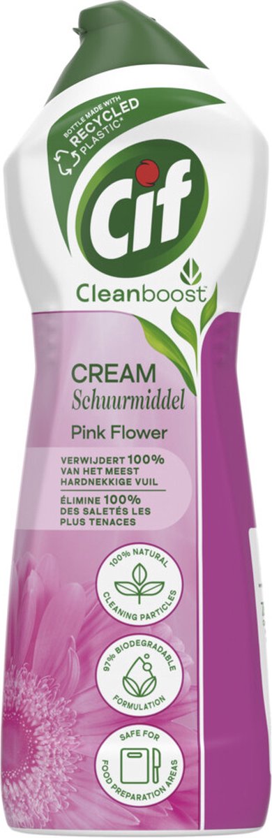 Cif abrasivo 750ml crema fiore rosa | 4 pezzi