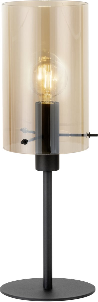 Eglo polverara tafellamp - 1 lichts - ø18 cm - e27 - zwart