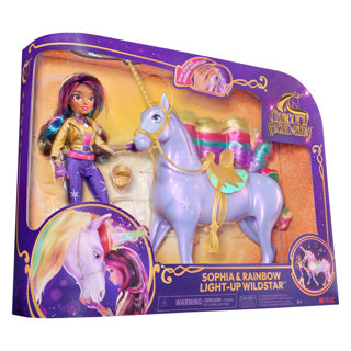 Unicorn academy gift set unicorn wildstar rainbow light up pop sophia