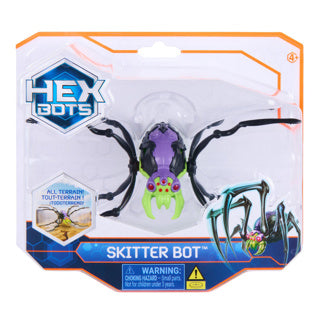 Hex bots spider master robot spider toys hexbots skitter bot spider blue red.