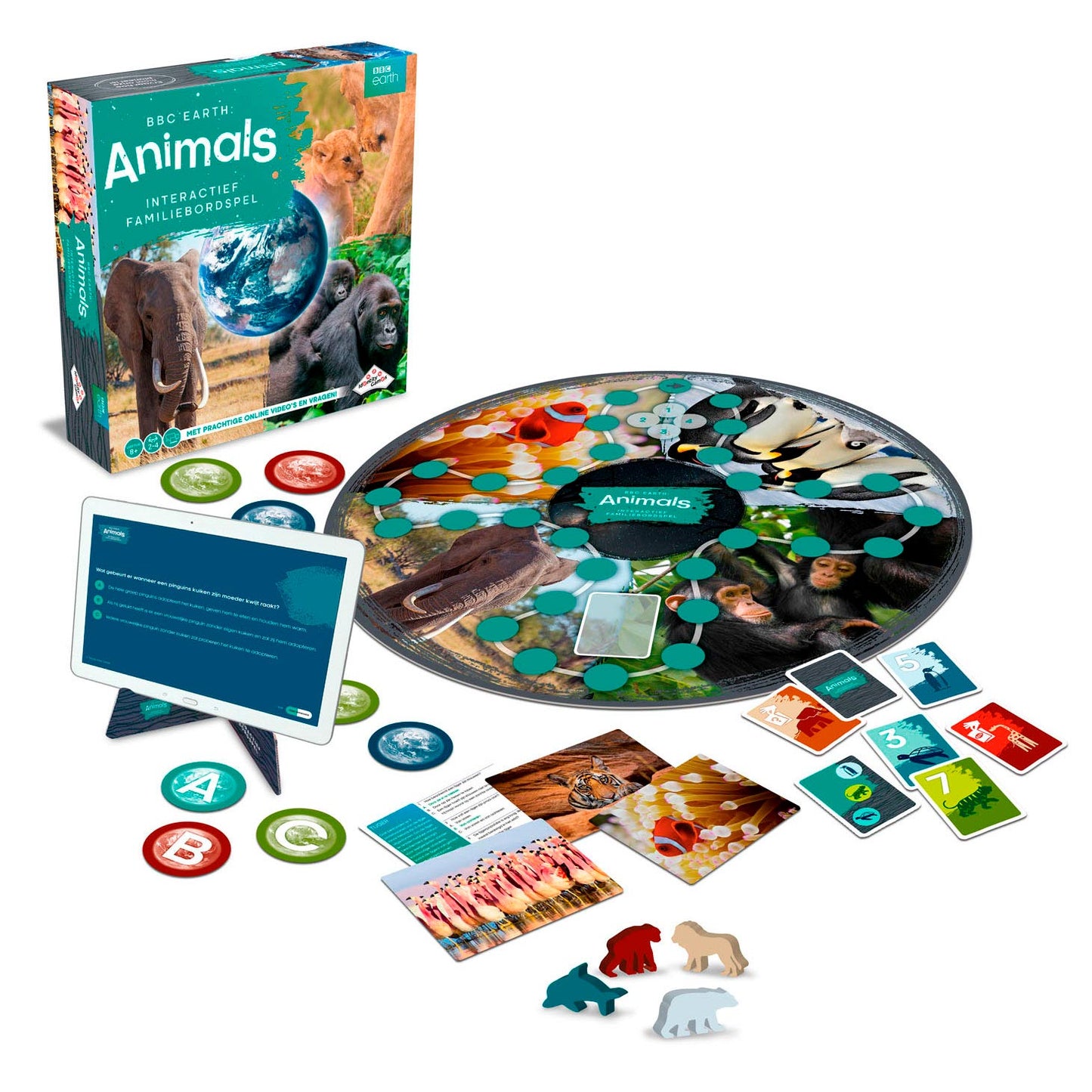 Juegos de identidad BBC Earth Animals Interactive Family Game de mesa
