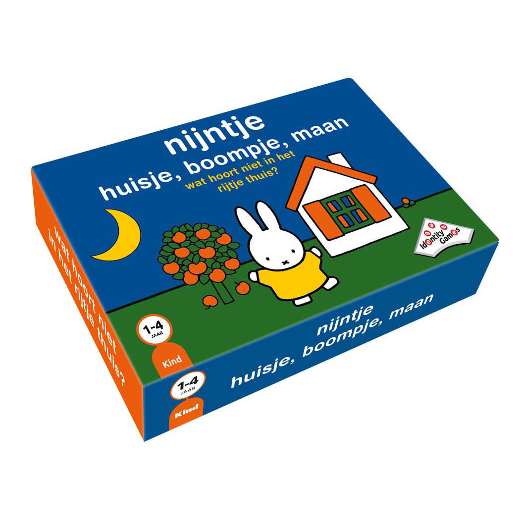 Giochi d'identità Miffy casa, albero, gioco di carte luna