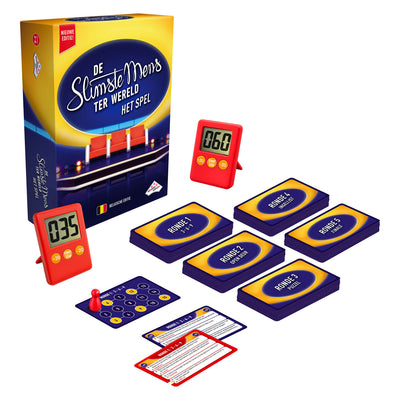 Juegos de identidad internacionales la persona más inteligente del mundo el juego (flamenco) - juego de mesa - basado en el programa de televisión - temporizadores incluidos