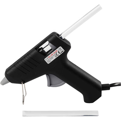 Mini pistola de pegamento Creativ Company, 130 °C - baja temperatura, aprox. Cordón de 150 cm, UE, 1 pieza