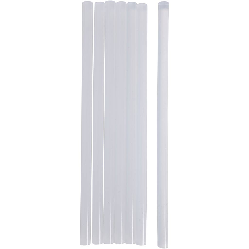 Ricariche per pistola incollatrice Creativ Company maxi, l: 25 cm, d 11 mm, 7 pezzi 1 scatola