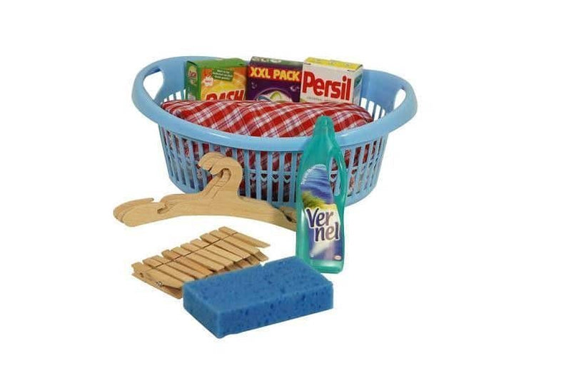 cestino del bucato con accessori