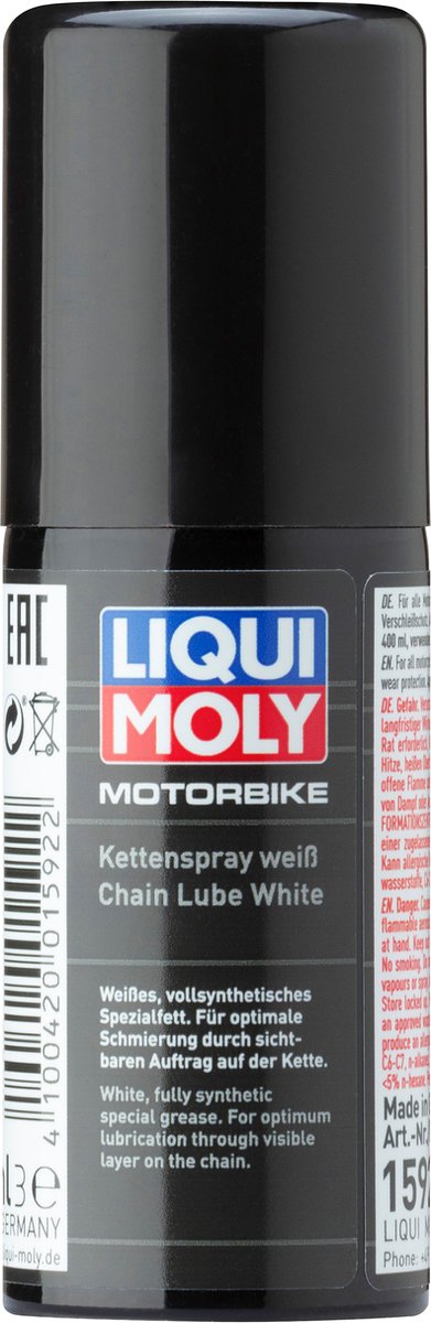 Liqui moly 1592 spray para cadena de moto blanco 50ml