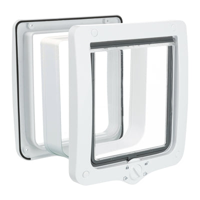 Trixie 4-way cat flap XL Including tunnel piece White