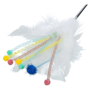 Trixie katten speelstok met veren assorti - afbeelding 2
