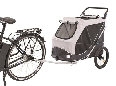 Trixie Dog Bike Cart Grey plegable