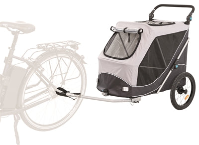 Trixie Dog Bike Cart Grey plegable
