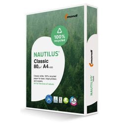 Carta riciclata nautilus a4 80g m² bianca 112 cie 500 fogli