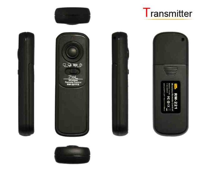 Control remoto inalámbrico de píxel RW-221 E3 Oppilas para Canon
