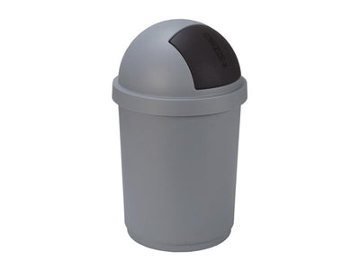 Pattumiera a rotelle Curver 50l argento nero