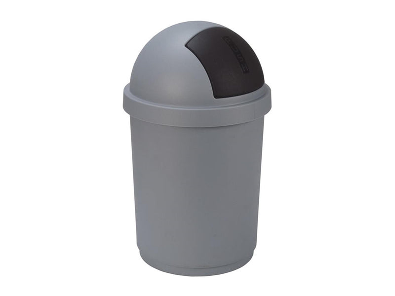 Pattumiera a rotelle Curver 50l argento nero