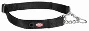 Trixie collar dog premium mitad -slip collar negro - afbeelding 2