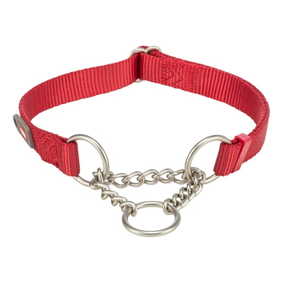 Trixie Collar Dog Premium Half -Slip Collar Red