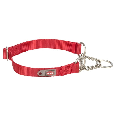 Trixie Collar Dog Premium Half -Slip Collar Red