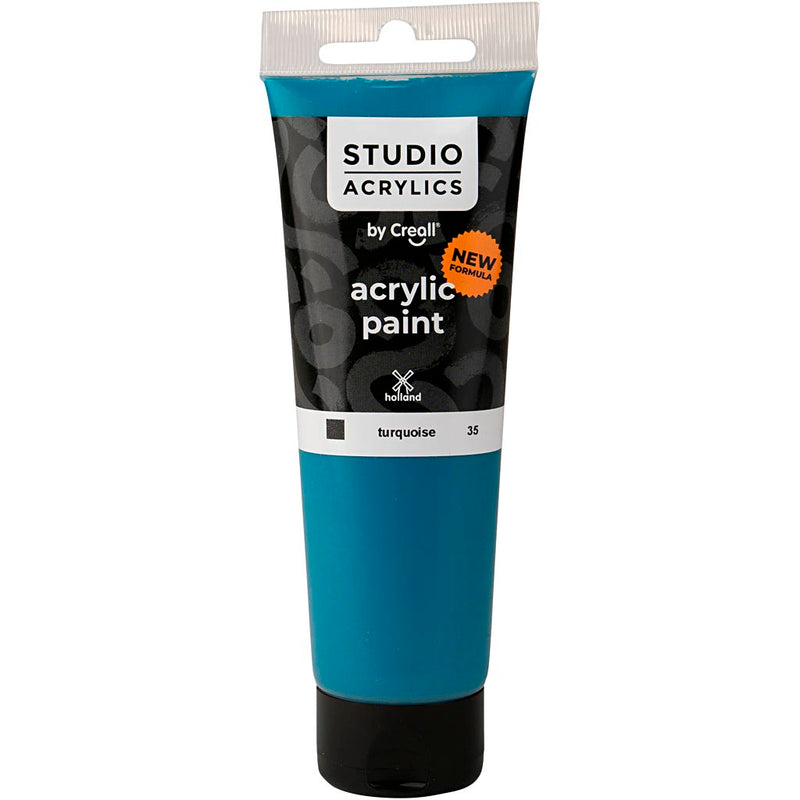 Pintura acrílica Creall studio, opaca, turquesa (35), 120 ml 1 botella