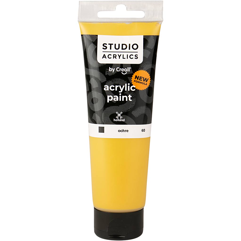 Pintura acrílica Creall studio, opaca, ocre (60), 120 ml 1 botella