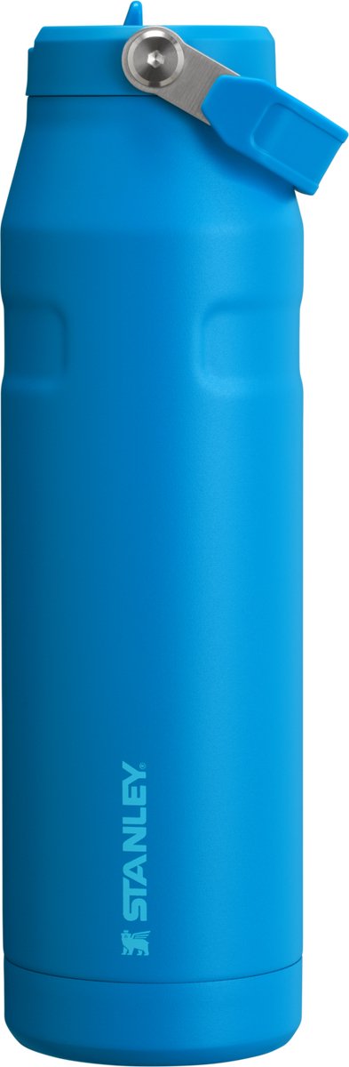 Borraccia Stanley Flip Straw 2.0 con cannuccia 1,06 l - 15 ore a freddo - 3 giorni a freddo con ghiaccio - borraccia in acciaio inossidabile - senza BPA - a prova di perdite - lavabile in lavastoviglie - azzurro