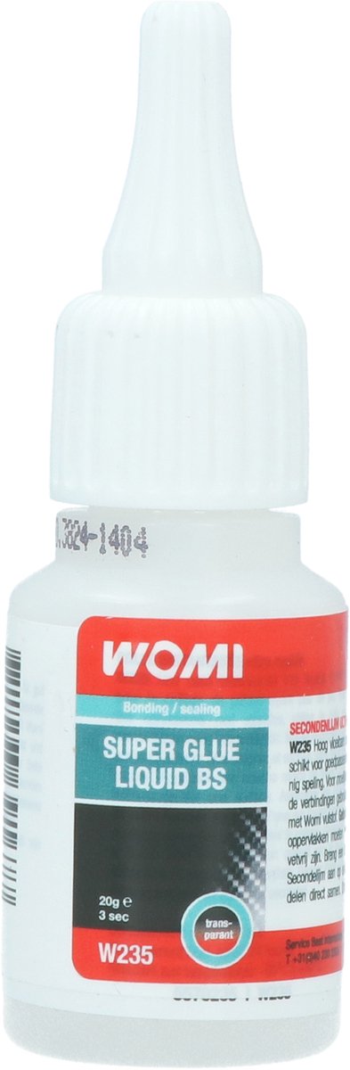 Super colla Womi W235 – 20 g trasparente – adesione rapida – forte legame multimateriale