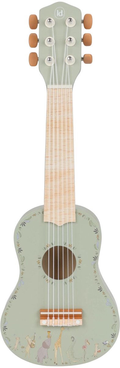 Little dutch houten gitaar - groen fsc - safari friends