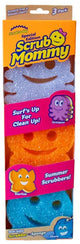 Scrub daddy exfoliante mamá - amigos de la playa - edición limitada - paquete de 3 - esponja limpiadora