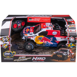 Nikko giocattoli nikko rc pro camion 1:12: toyota gazoo racing al-attiyah (10561 10560)