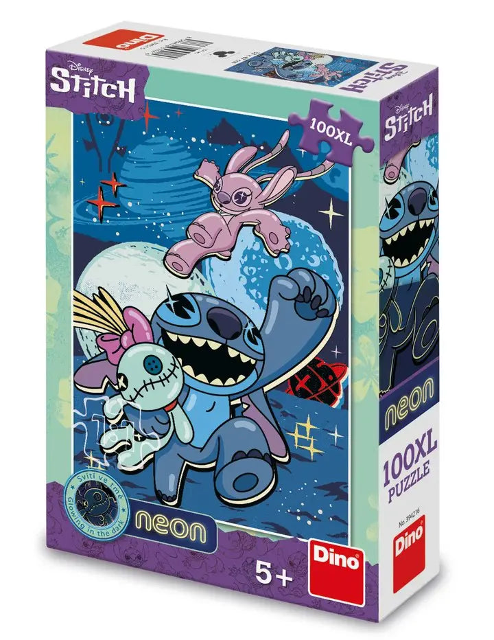 Disney Neon Puzzle de Stitch 100 XL Piezas