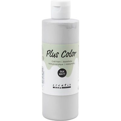 Pintura acrílica Plus color, plateada, 250 ml 1 botella