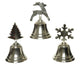 Campanello da tavolo Decoris con alluminio argento