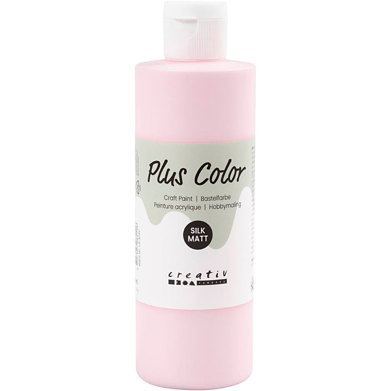Pittura acrilica Plus Color, rosa tenue, 250 ml 1 flacone