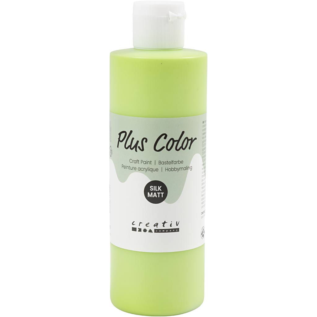 Pittura acrilica Plus Color, verde lime, 250 ml 1 flacone