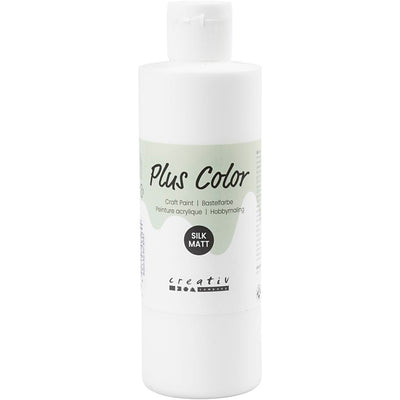 Pintura acrílica Plus color, blanca, 250 ml 1 botella