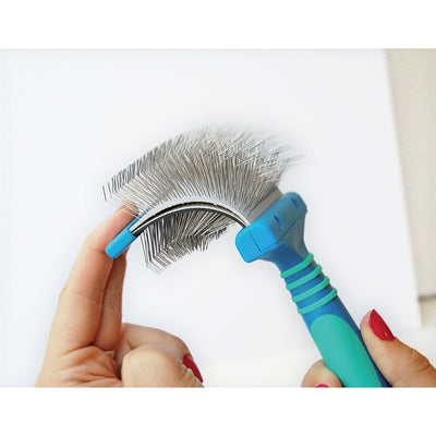 Vivog brush double -sided bendable blue
