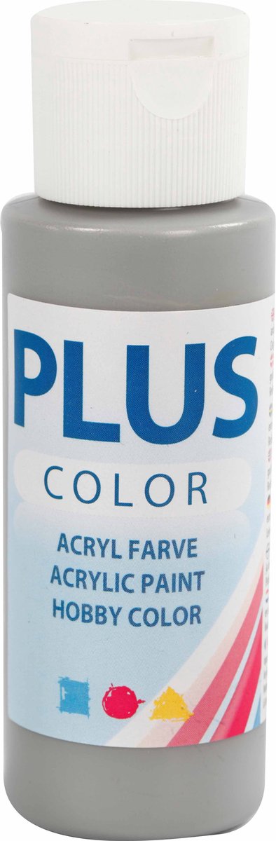 Plus color acrylic paint, rain gray, 60 ml 1 bottle